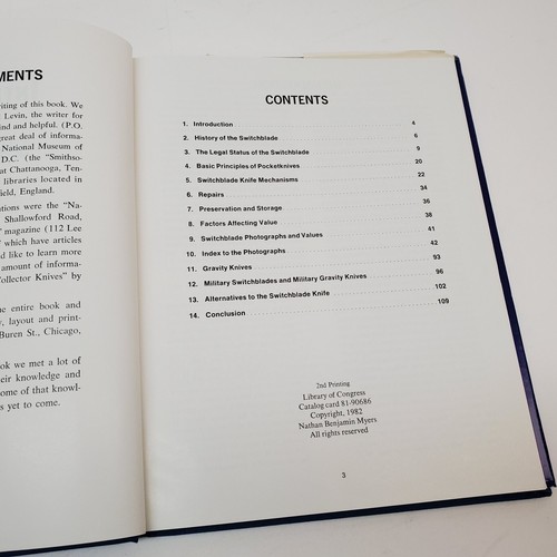 Intro to Switchblade Knives by Ben Myers HC DJ SIGNED Ltd 109/200 2nd Print Rare - Foto 10 di 17
