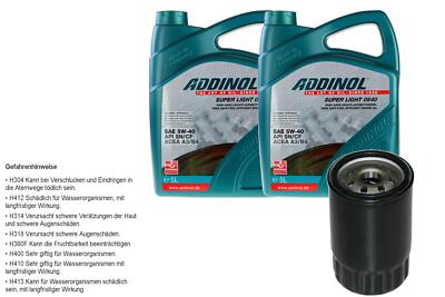 DENCKERMANN Ölfilter ADDINOL SUPER LIGHT 5W-40 10L für Chevrolet Captiva 3.2