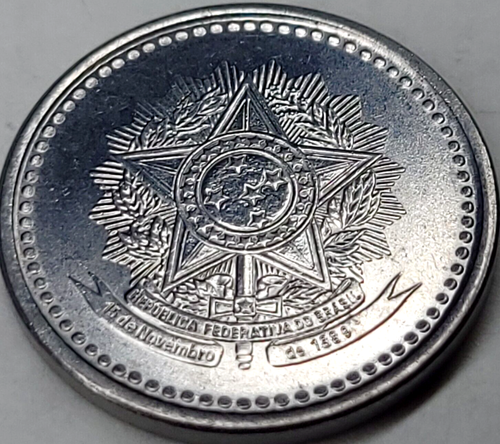 BRAZIL 1986 50 CENTAVOS Uncirculated VINTAGE COIN - KM#604 - 21mm - Picture 2 of 4
