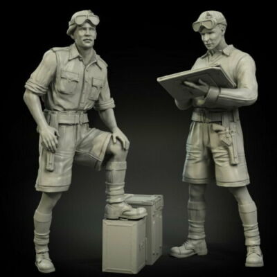 New 1/35 Ancient British Officers North set Include 2 Resin Figure Unassembled 