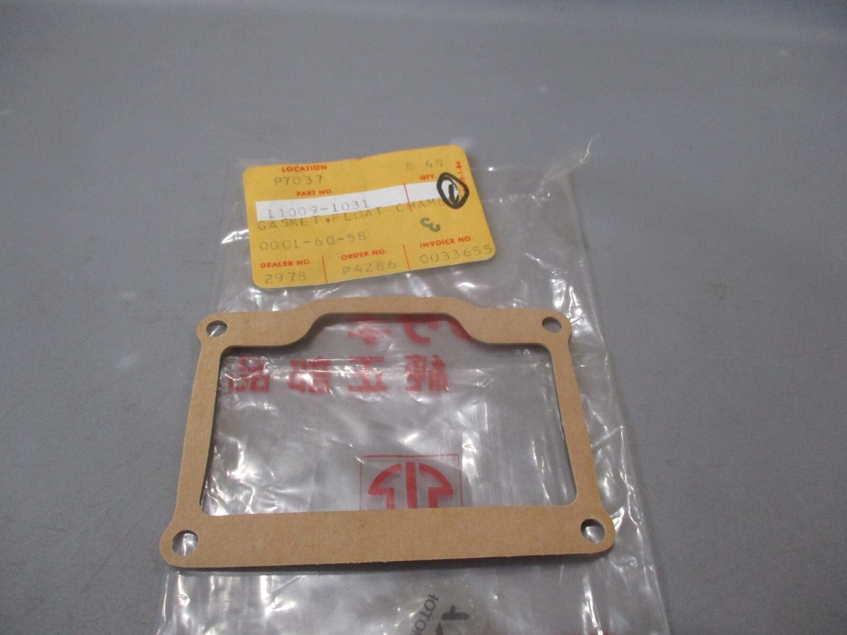 NOS Kawasaki OEM Float Chamber Gasket 1977-1979 KE250 11009