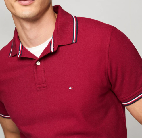 Tommy Hilfiger Para Hombre Secado Rápido Absorción Protección UV Rayas Inclinación Polo - Imagen 17 de 122