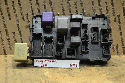 03-08 Toyota Corolla Fuse Box Junction Oem 8261102011 Module 637-12F3