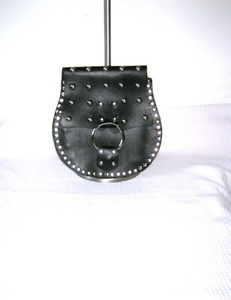 Vintage Scottish Kilt Sporran Pouch Leather Belt Celtic Medieval Renaissance 