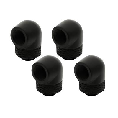 XSPC G1/4, 90 Grad Drehverschraubung V2 - mattschwarz (4er-Pack)
