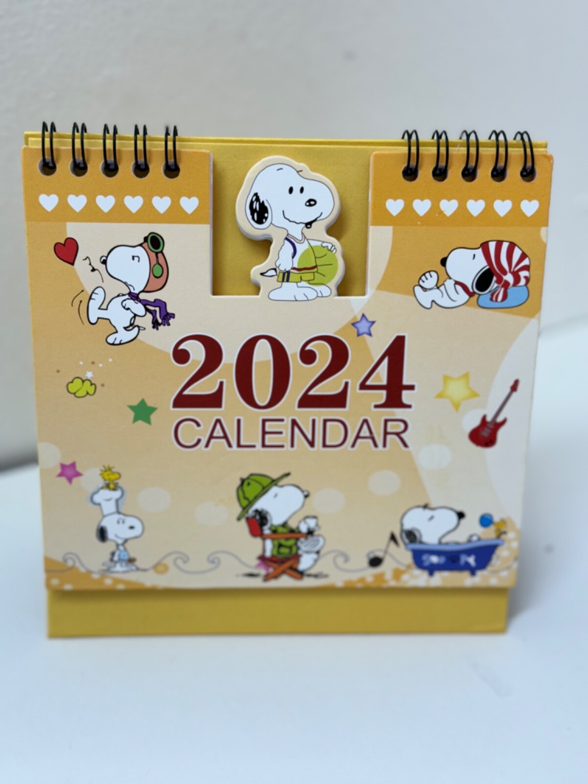 Snoopy 2024 home office desktop calendar memo Christmas gift charm eBay