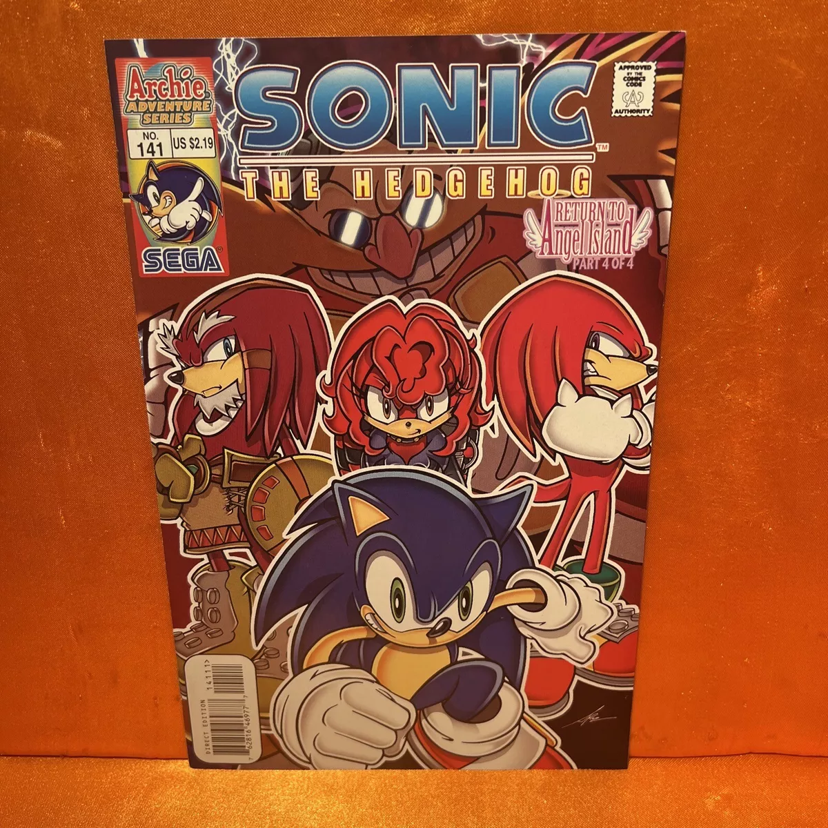 SONIC The HEDGEHOG Comic Book #141 December 2004 KNUCKLES JULIE SU