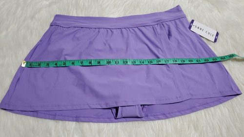 Anne Cole Swim Bottom Banded Side Slit Skirted Bathingsuit Purple XXL 2XL BB-28 - Picture 8 of 15