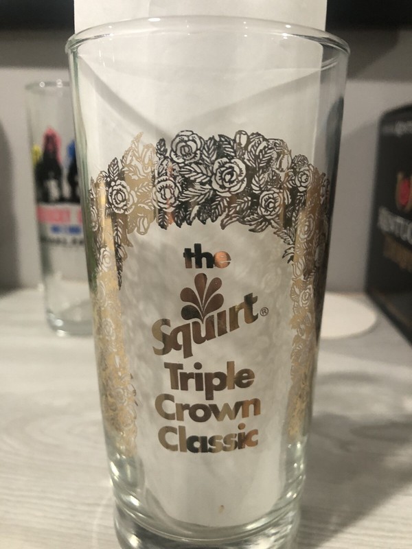 The Squirt Triple Crown Classic Glass Kentucky Derby,Preakness,Belmont Stakes