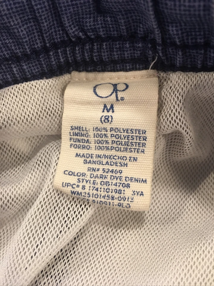 Ocean Pacific Boy's Size Medium (8) Lined Elastic Drawstring Swim Board Shorts - Image 3 of 4