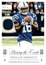 2015 Donruss #6 Phillip Dorsett / Reggie Wayne Elite Passing the Torch