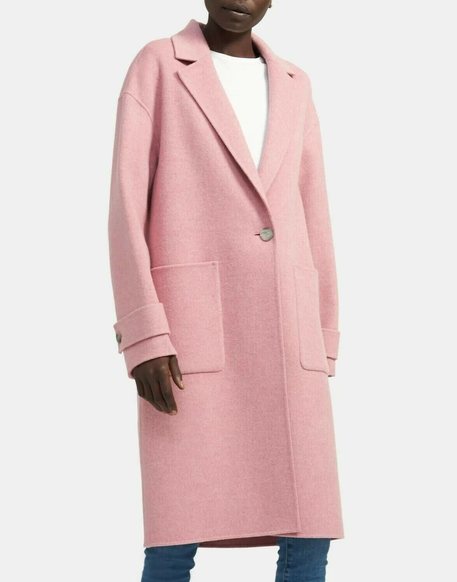 Light pink double-face coat