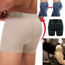 Men Shaper Padded Boxer Briefs Hip Enhancer Slimming Underwear Buttocks Lifter