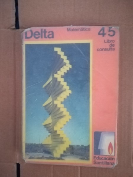 Libro de texto Delta Matematica 4/5 libro de consulta egb santillana 1971