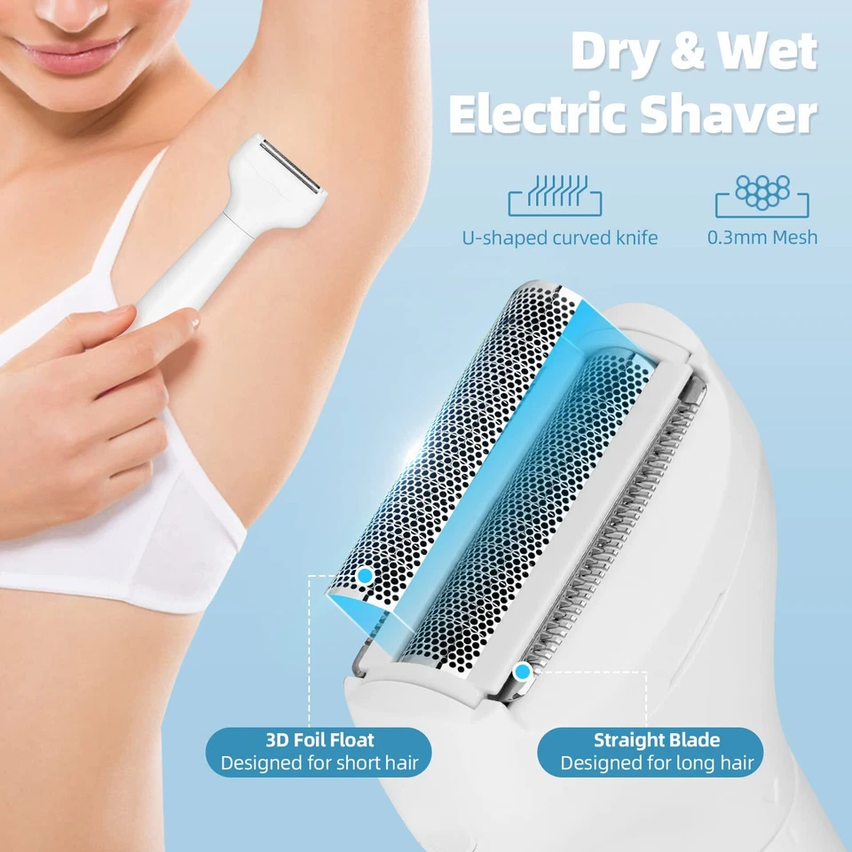 Rasoir électrique Intime pour Femmes Rasoir électrique 5 en 1 pour Femmes Hum... - Photo 3/4