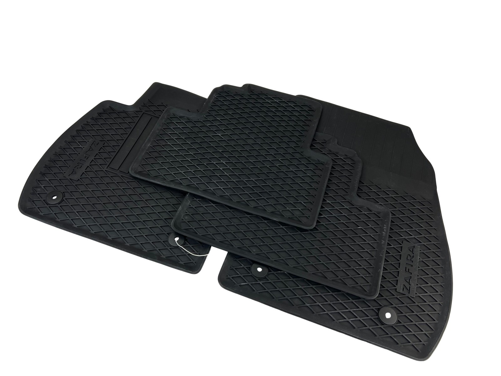 Original Vauxhall Rubber Mats Car Black Zafira C Tourer with Logo 4tlg