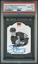 Steve Yzerman 2011 PANINI Crown Royale Ice Kings Autograph #25 PSA 10 /25 Pop 1