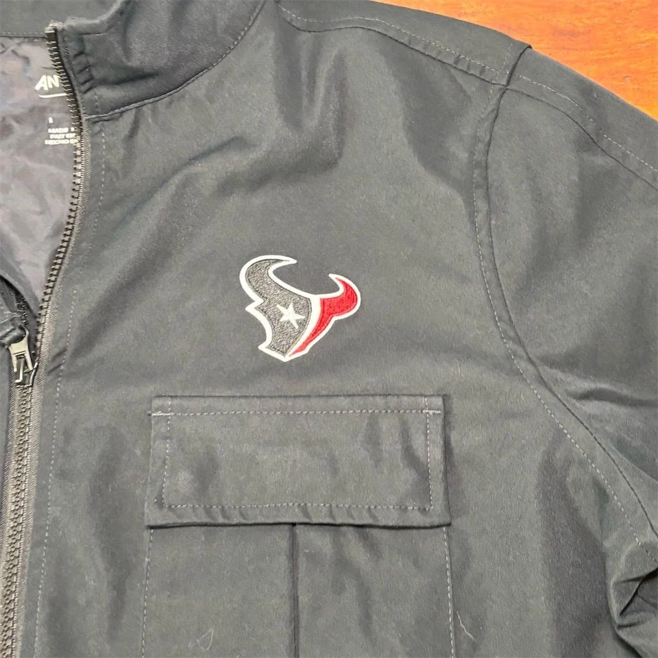 Chaqueta para mujer Antigua Houston Texans negra con cremallera completa talla L Foto 4 de 4