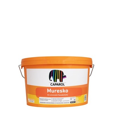 Caparol Muresko SilaCryl Fassadenfarbe 2,5L weiss, Reinacrylat-Fassadenfarbe
