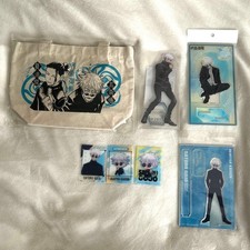Jujutsu Kaisen Gojo Satoru Acrylic Stand Tote Bag Card Set of 7 Famima Rare