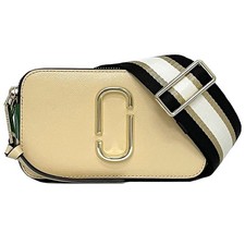 Pre-owned Marc Jacobs Snapshot Body Bag in Beige and White Goon (M0012007 288)