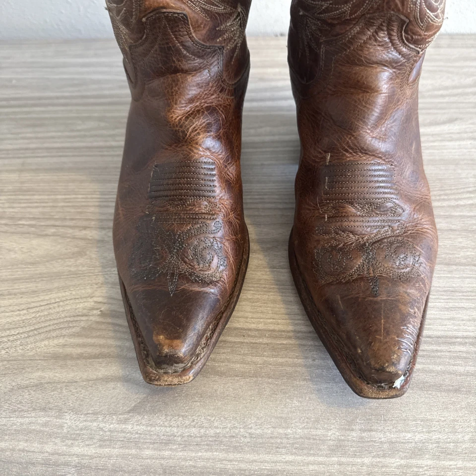 Botas Justin L4332 Para Mujer Talla 10 B Vaquero Occidental Cuero Damiana Punta Cortada Foto 4 de 4