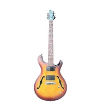 IYV Semi-Hollow Electric Guitar – Tobacco Sunburst – Upgraded w/ PRS Pickups