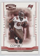 2005 Donruss Throwback Threads Atomic Century Proof Red Derrick Brooks HOF 0a6