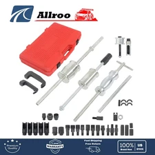 40PC Auto Truck Diesel Injector Extractor Slide Hammer Puller Adapter Tool Set