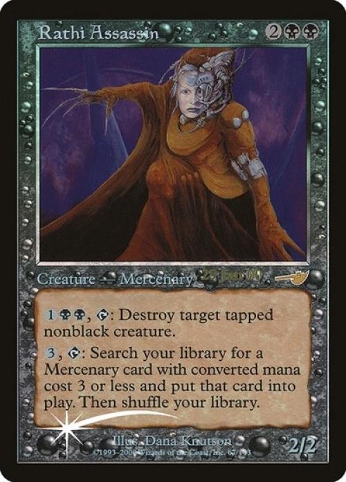 Rathi Assassin -Foil Heavy Play MTG Promos: Prerelease Cards