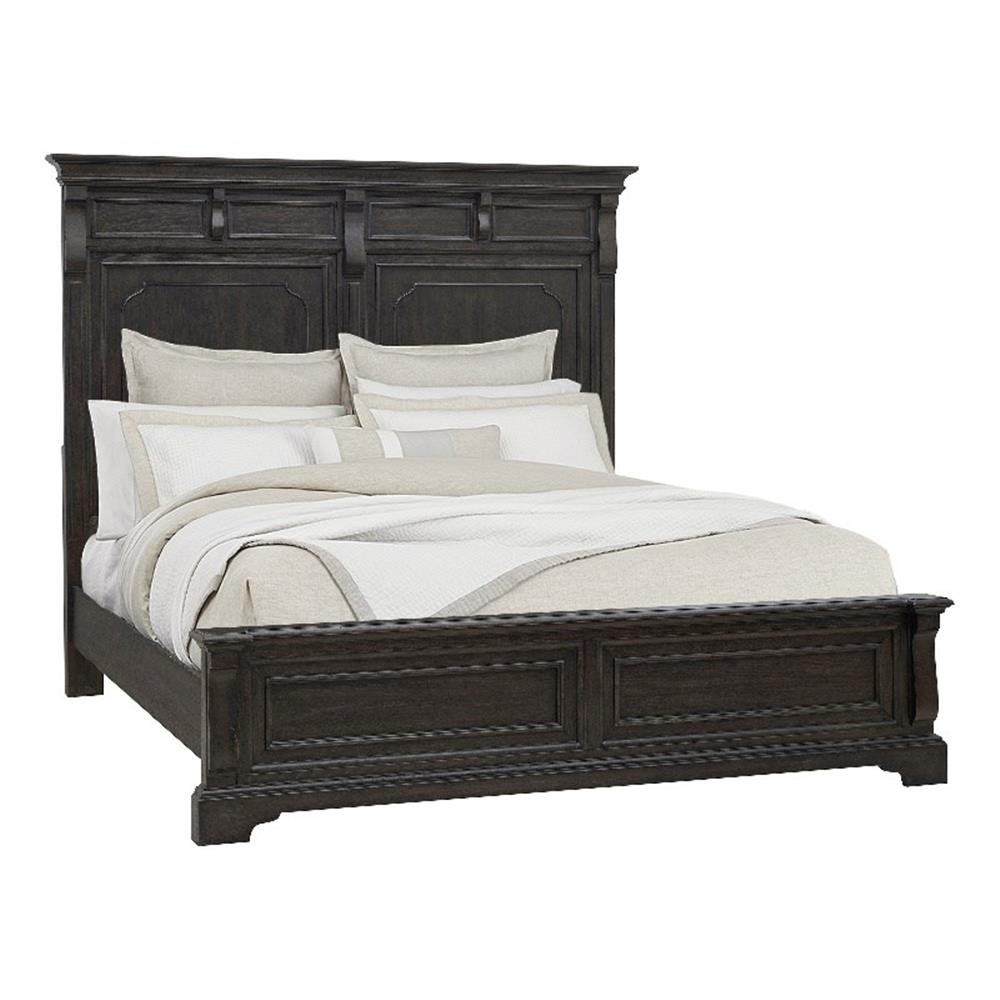 Hickory Creek King Panel Bed in Brown Wood Finish by Pulaski