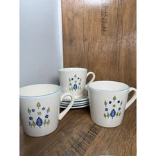 3 Vintage Marcrest Stetson Swiss Alpine Chalet Coffee Mugs Cups Made in USA