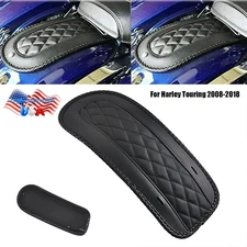 Black Rear Solo Seat Fender Bib For Harley Touring Electra Road Glide Road King