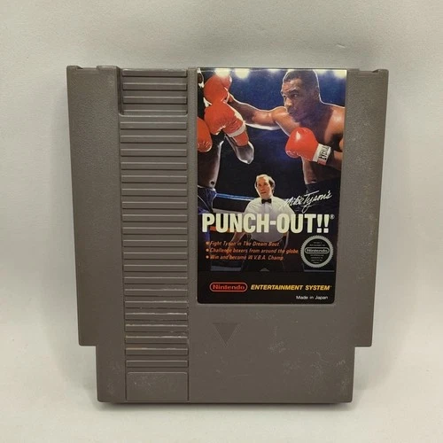 Mike Tyson's Punch-Out (Nintendo NES, 1987) Cartridge Only Cleaned Tested Works