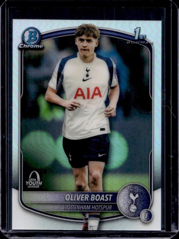 2025-26 Topps Chrome UEFA Oliver Boast Bowman Youth League 1st #BU-OB Tottenham