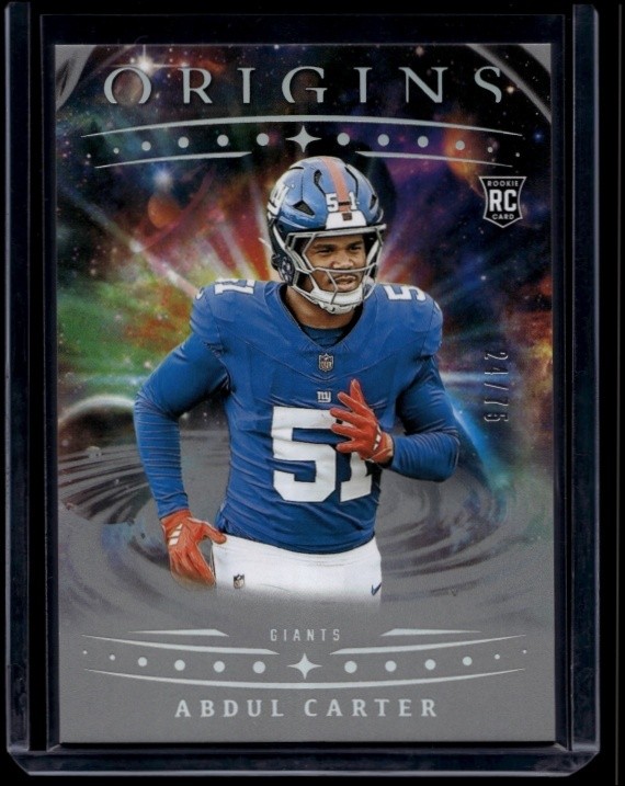 2025 Panini Origins Football Abdul Carter #112 RC Rookie Silver /75