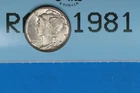 1945 10C MERCURY HEAD SILVER DIME Early US Type RAW-1981
