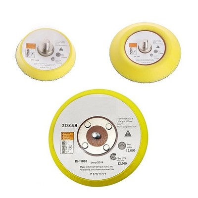 2/3/5 Inch Polishing Sanding Disc Backing Pad Hook &Loop For Pneumatic Sander