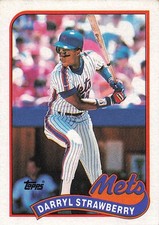 1989 Topps #300 Darryl Strawberry, NM