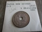 PAPUA NEW GUINEA 1935 1 SHILLING - SILVER - BEAUTIFUL COIN