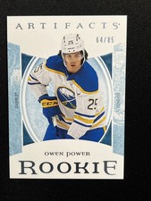 22-23 UD Artifacts Hockey Rookie Blue Parallel 171 Owen Power /85