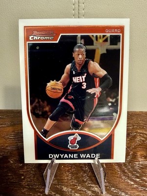 Bowman Chrome 07-08 Dwyane Wade Heat #3 Chrome Refractor - NEW