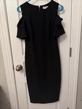 Calvin Klein Black Midi Dress Women’s Sz 4