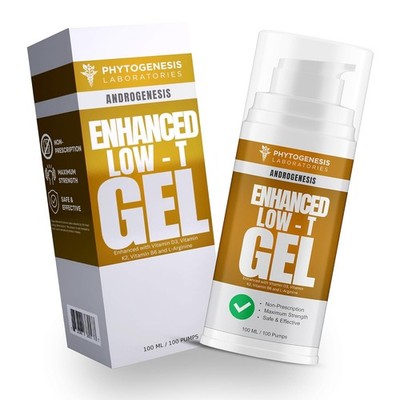 Enhanced Formula   Low T Support Gel   T Booster for Men   Muscle Recovery, Ener