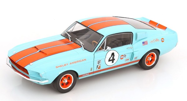 1:18 Solido Ford Shelby Mustang GT500 #4, Gulf Racing Tribute 1967-image