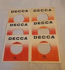 45 RPM 7" RECORD SLEEVES CO. SLEEVE 6 PACK SEE PHOTOS Decca Records SLV324