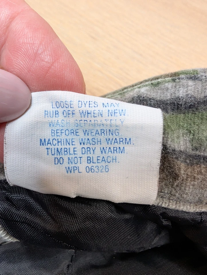 VINTAGE Gander Mountain Quilted Shirt Jacket Mens Large Camo USA Made - Image 3 of 4