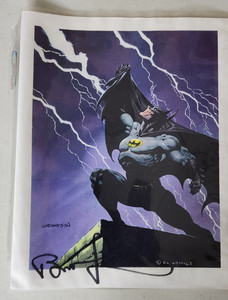 DC Universe Comics Batman By Bernie Wrightson Autographed Superhero Art Print