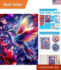 Hummingbird Diamond Art Kits for Adults- 5D Diamond Painting Kits for Adults ...