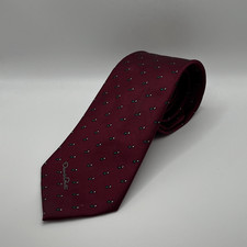 Oscar de la Renta Burgundy Necktie